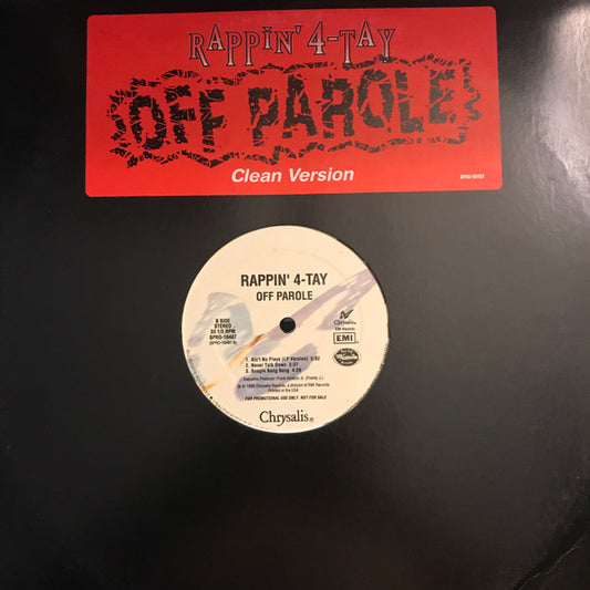 Rappin' 4-Tay : Off Parole (2xLP, Album, Promo)