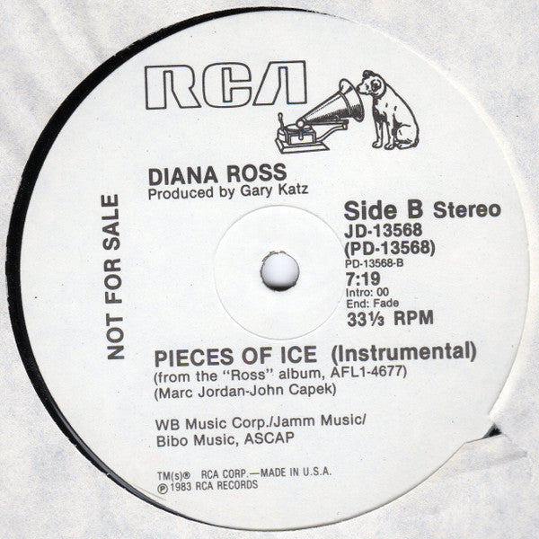 Diana Ross : Pieces Of Ice (12", Promo)