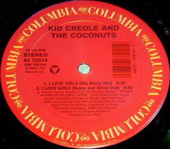 Kid Creole And The Coconuts : I Love Girls (12", EP)