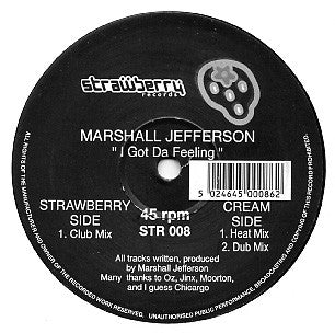 Marshall Jefferson : I Got Da Feeling (12")