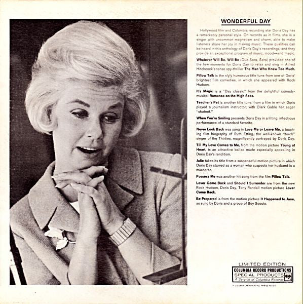 Doris Day : Wonderful Day (LP, Comp, Ltd)