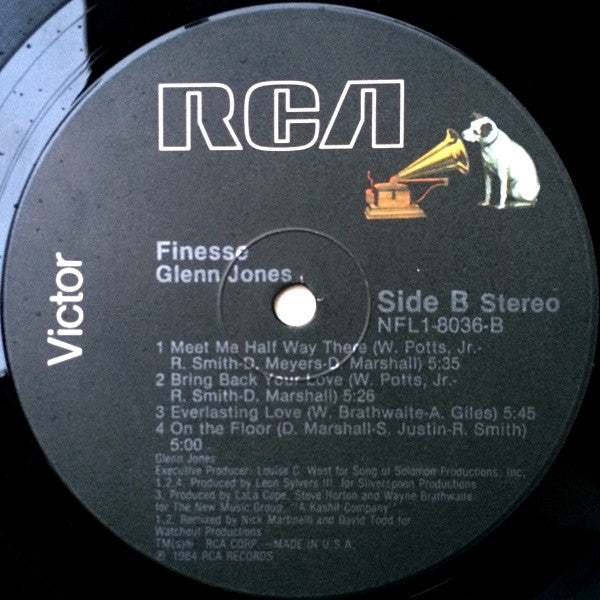 Glenn Jones : Finesse (LP, Album)