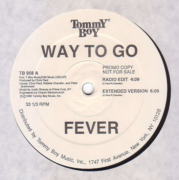 Way To Go : Fever (12", Promo)