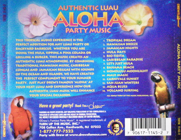 Unknown Artist : Authentic Luau Aloha Party Music, Sounds Of The Islands (CD)