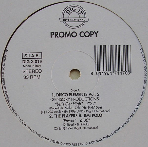 Various : Promo Copy 19 (12", Promo)