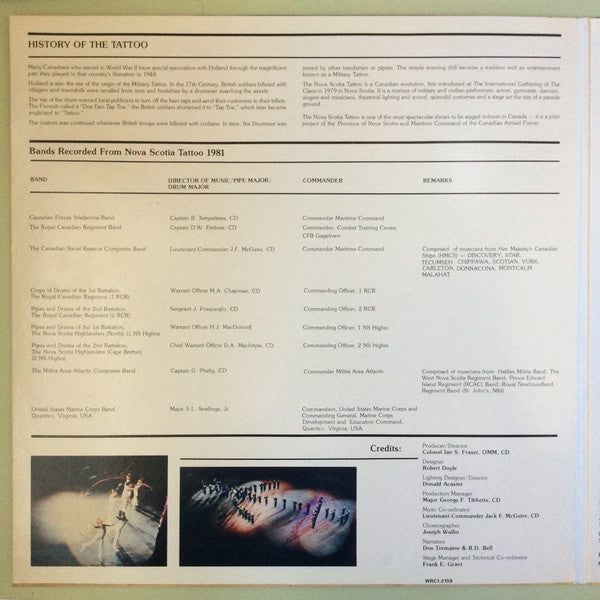 Various : Nova Scotia Tattoo '81 (LP)