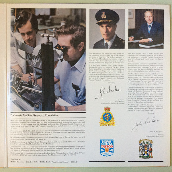 Various : Nova Scotia Tattoo '81 (LP)