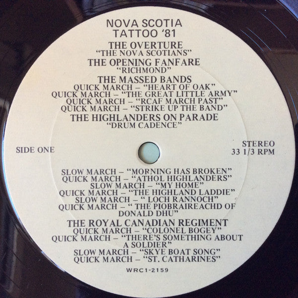 Various : Nova Scotia Tattoo '81 (LP)
