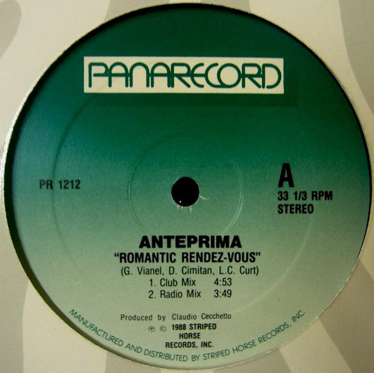 Anteprima : Romantic Rendez-Vous (12")