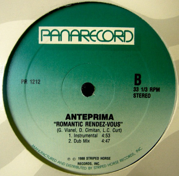 Anteprima : Romantic Rendez-Vous (12")