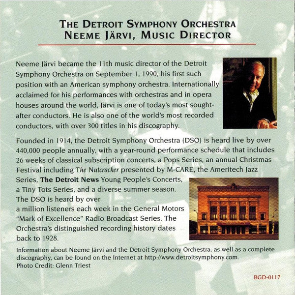 Neeme Järvi & Detroit Symphony Orchestra : Joy! A Celebration of Holiday Music (CD, Album)