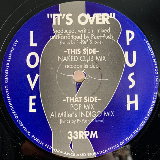 Love Push : It's Over (12")
