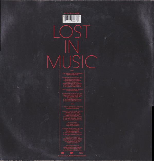 Sister Sledge : Lost In Music (Sure Is Pure Remixes) (12")