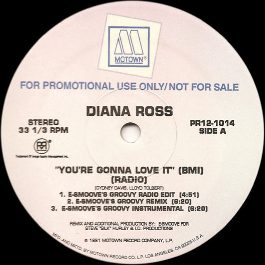 Diana Ross : You're Gonna Love It (Radio Mixes) (12", Promo)