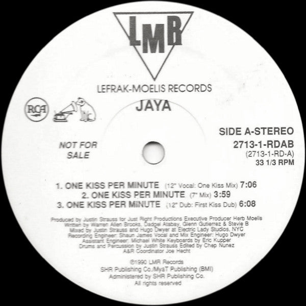 Jaya (2) : One Kiss Per Minute (12", Promo)