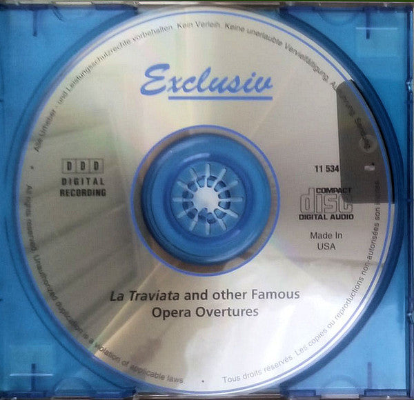 Bulgarian Symphony Choir, Ivan Velmos Conductor, Various : La Traviata And Other Famous Opera Overtures (CD, Album)