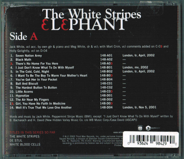 The White Stripes : Elephant (CD, Album, RP)