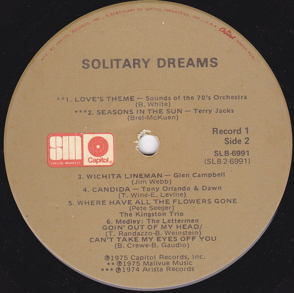 Various : Solitary Dreams (2xLP, Comp)