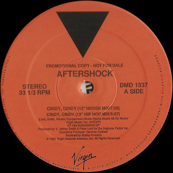 Aftershock : Cindy, Cindy (12", Maxi, Promo)