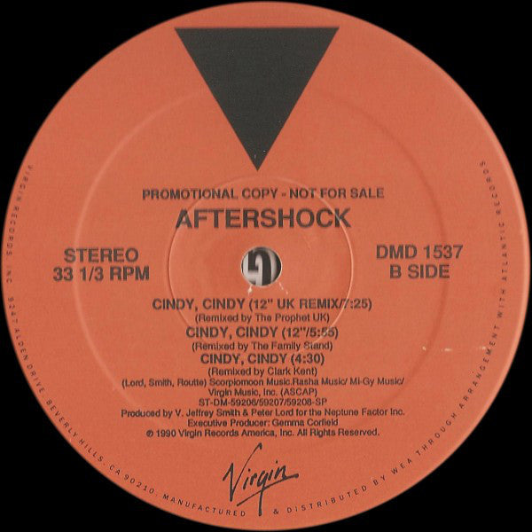 Aftershock : Cindy, Cindy (12", Maxi, Promo)