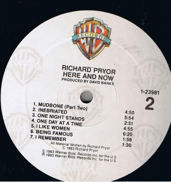 Richard Pryor : Here And Now (LP, Album, All)