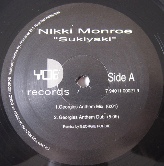 Nikki Monroe : Sukiyaki (2x12")