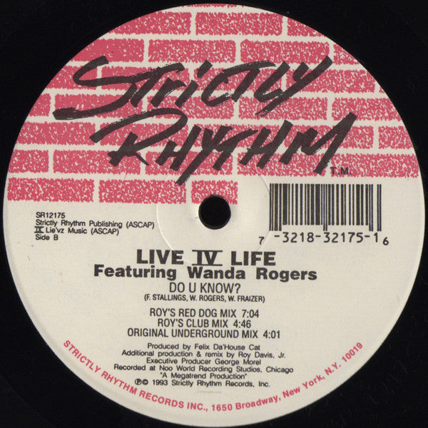Live IV Life Featuring Wanda Rogers : Do U Know? (12")