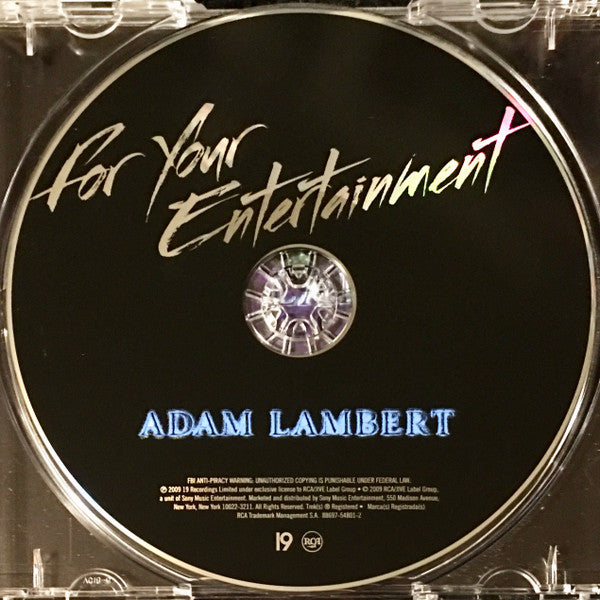 Adam Lambert : For Your Entertainment (CD, Album)