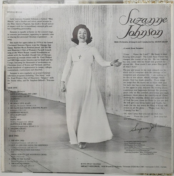 Suzanne Johnson (2) : Come...Praise The Lord (LP, Album)