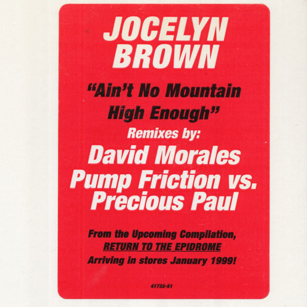 Jocelyn Brown : Ain't No Mountain High Enough (12", Promo)