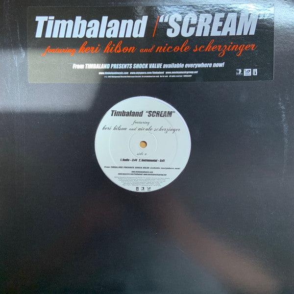 Timbaland Feat. Keri Hilson & Nicole Scherzinger : Scream (12", Promo)