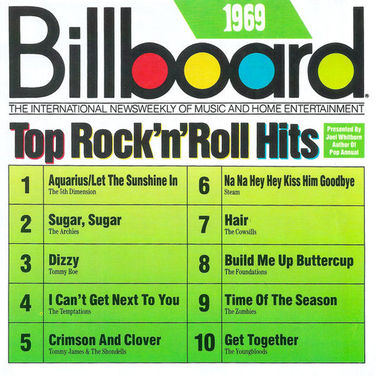 Various : Billboard Top Rock'N'Roll Hits - 1969 (CD, Comp, RM)