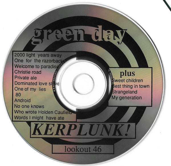 Green Day : Kerplunk! (CD, Album, RP)