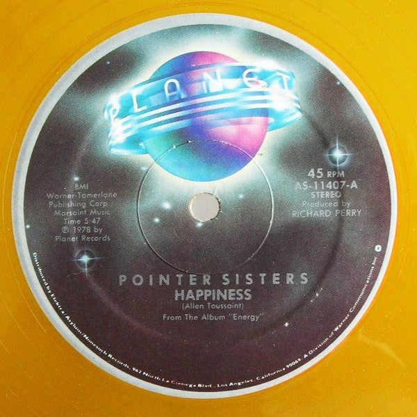 Pointer Sisters : Happiness (12", Ora)