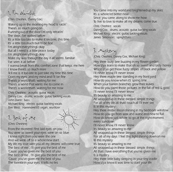 Chris Cheshire : Thank You (CD, Album)