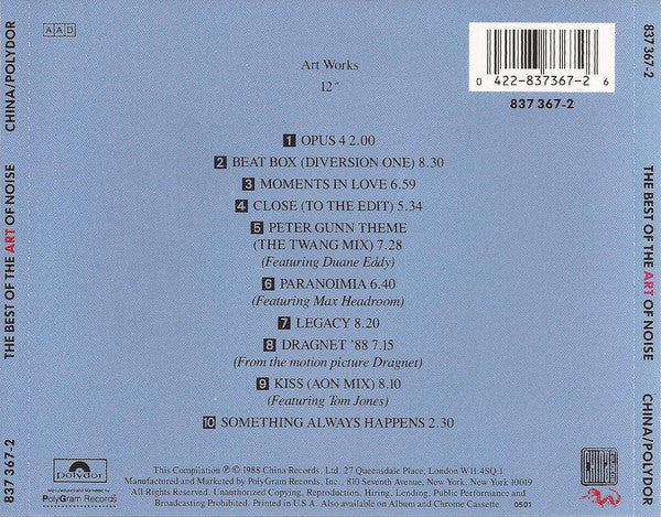 The Art Of Noise : The Best Of The Art Of Noise (CD, Comp)