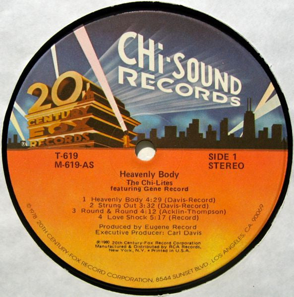 The Chi-Lites Featuring Eugene Record : Heavenly Body (LP, Album)