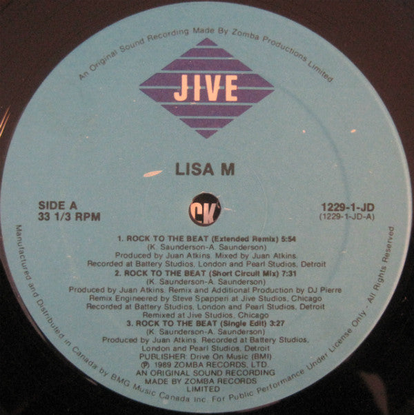Lisa Moorish : Rock To The Beat (12")