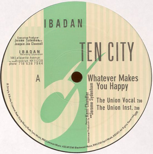 Ten City : Whatever Makes You Happy (The Kerri Chandler Remixes) (12")