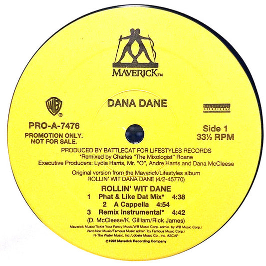 Dana Dane : Rollin' Wit Dane (12", Promo)