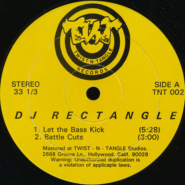 DJ Rectangle : Let The Bass Kick (12")