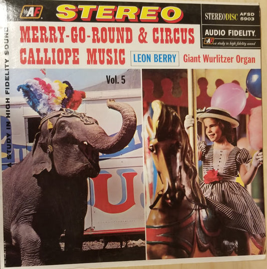 Leon Berry : Merry-Go-Round & Circus Calliope Music, Vol. 5 (LP, Album)