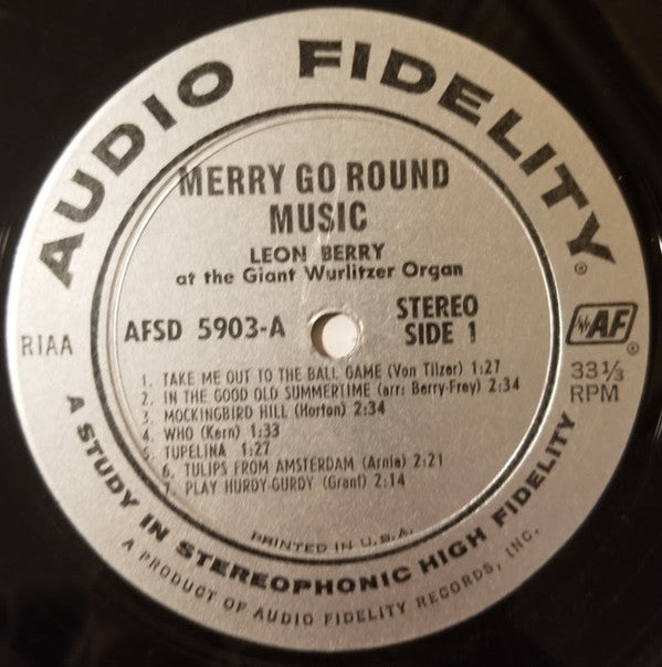 Leon Berry : Merry-Go-Round & Circus Calliope Music, Vol. 5 (LP, Album)