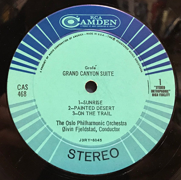 Ferde Grofé, Oslo Filharmoniske Orkester, Øivin Fjeldstad : Grand Canyon Suite (LP, Ind)