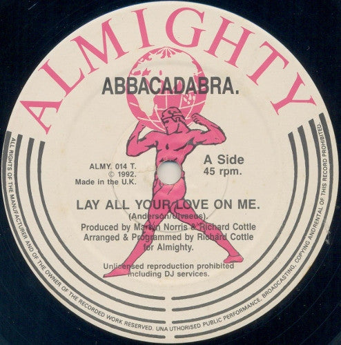 Abbacadabra / Bitter 'B' Girls : Lay All Your Love On Me / Snakebite (Parts. II & III) (12")