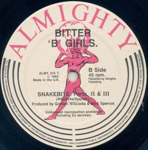 Abbacadabra / Bitter 'B' Girls : Lay All Your Love On Me / Snakebite (Parts. II & III) (12")
