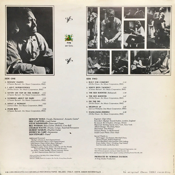 Howlin' Wolf : The London Howlin' Wolf Session (LP, Album, RE)