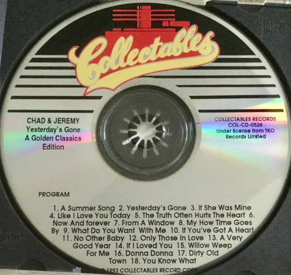 Chad & Jeremy : Sing For You - A Golden Classics Edition (CD, Comp, RP)