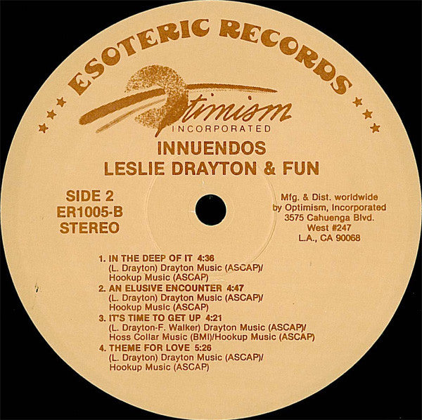 Leslie Drayton & Fun : Innuendos (LP, Album)