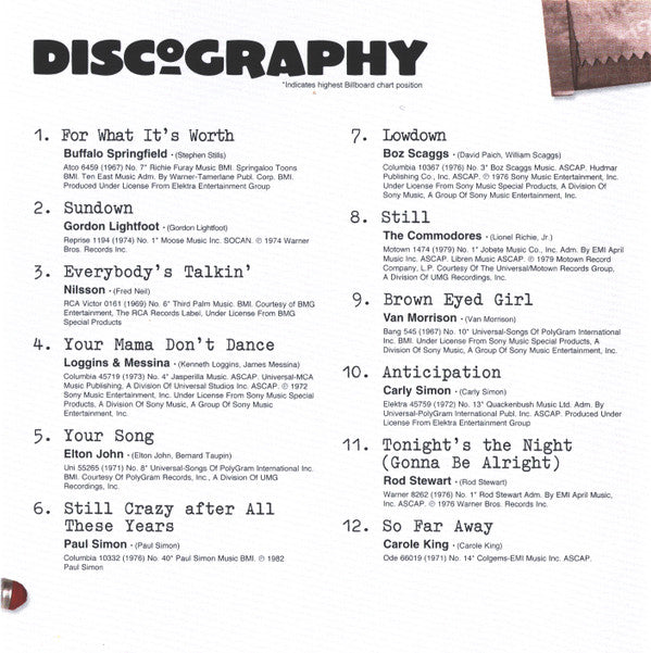 Various : Singers And Songwriters Classics (CD, Comp)